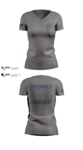 Greenwich Fire Local 1042 Women's Short Sleeve V-neck Shirt - 6