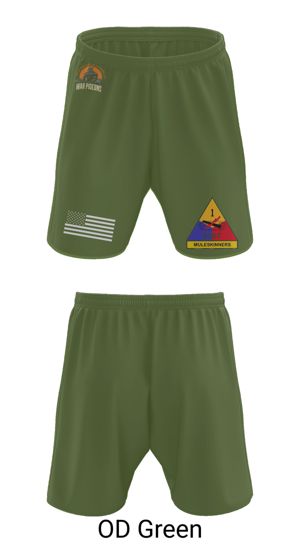 Athletic Shorts With Pockets, 261st War Pigeons, Army, Teamtime, Team time, sublimation, custom sports apparel, team uniforms, spirit wear, spiritwear, sports uniforms, custom shirts, team store, custom team store, fundraiser sports, apparel fundraiser