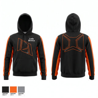 Hoodie, Lady Broncs, Women's Basketball, Teamtime, Team time, sublimation, custom sports apparel, team uniforms, spirit wear, spiritwear, sports uniforms, custom shirts, team store, custom team store, fundraiser sports, apparel fundraiser