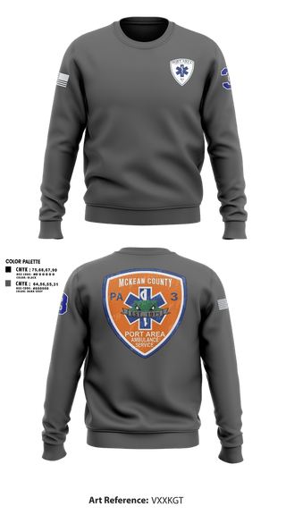 Crew Neck Sweatshirt, PAAS, EMS/EMT, Teamtime, Team time, sublimation, custom sports apparel, team uniforms, spirit wear, spiritwear, sports uniforms, custom shirts, team store, custom team store, fundraiser sports, apparel fundraiser