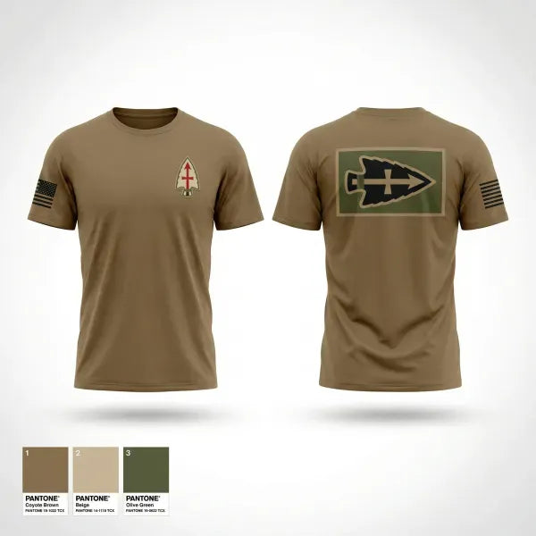 Old School Cotton Feel Shirt, 120th FA, National Guard, Teamtime, Team time, sublimation, custom sports apparel, team uniforms, spirit wear, spiritwear, sports uniforms, custom shirts, team store, custom team store, fundraiser sports, apparel fundraiser