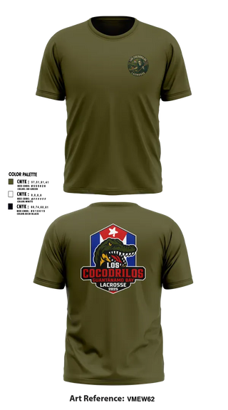 Short Sleeve Performance Shirt, Los Cocodrilos, Men's Lacrosse, Teamtime, Team time, sublimation, custom sports apparel, team uniforms, spirit wear, spiritwear, sports uniforms, custom shirts, team store, custom team store, fundraiser sports, apparel fundraiser