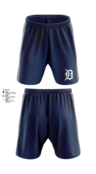 Athletic Shorts With Pockets, Tigers, Baseball, Teamtime, Team time, sublimation, custom sports apparel, team uniforms, spirit wear, spiritwear, sports uniforms, custom shirts, team store, custom team store, fundraiser sports, apparel fundraiser