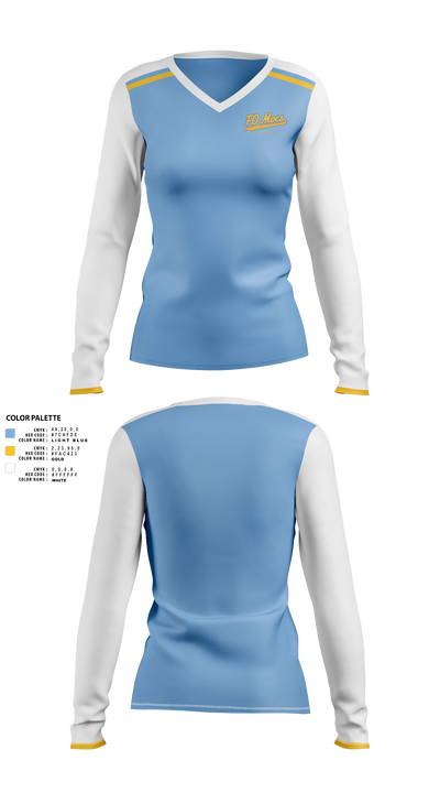 FO Mocs Women's Long Sleeve V-neck Shirt - 21
