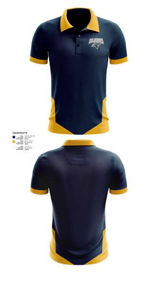 Short Sleeve Performance Polo, Godwin Heights Wolverines, Men's Basketball, Teamtime, Team time, sublimation, custom sports apparel, team uniforms, spirit wear, spiritwear, sports uniforms, custom shirts, team store, custom team store, fundraiser sports, apparel fundraiser