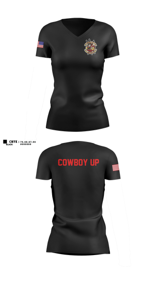 Womens Short Sleeve Vneck Shirt, Crazy 8s, Fire Department, Teamtime, Team time, sublimation, custom sports apparel, team uniforms, spirit wear, spiritwear, sports uniforms, custom shirts, team store, custom team store, fundraiser sports, apparel fundraiser