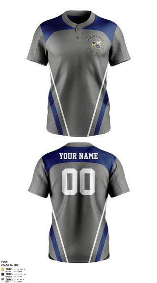Two Button Softball Jersey, Chapelgate Christian Academy Softball, Softball, Teamtime, Team time, sublimation, custom sports apparel, team uniforms, spirit wear, spiritwear, sports uniforms, custom shirts, team store, custom team store, fundraiser sports, apparel fundraiser