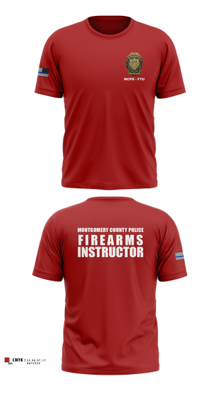 Old School Cotton Feel Shirt, Montgomery County Police Department - Firearms Training Unit, Police, Teamtime, Team time, sublimation, custom sports apparel, team uniforms, spirit wear, spiritwear, sports uniforms, custom shirts, team store, custom team store, fundraiser sports, apparel fundraiser