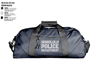 Duffle Bag, Honolulu Police Department, Police, Teamtime, Team time, sublimation, custom sports apparel, team uniforms, spirit wear, spiritwear, sports uniforms, custom shirts, team store, custom team store, fundraiser sports, apparel fundraiser