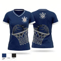 S.K.Y. Basketball 9477324 Women's Short Sleeve V-neck Shirt - 1