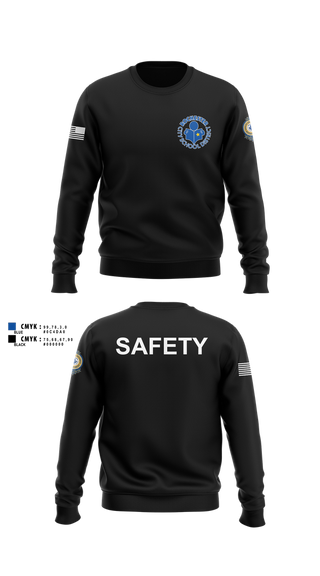 Crew Neck Sweatshirt, RCSD ROCHESTER NY, Police, Teamtime, Team time, sublimation, custom sports apparel, team uniforms, spirit wear, spiritwear, sports uniforms, custom shirts, team store, custom team store, fundraiser sports, apparel fundraiser