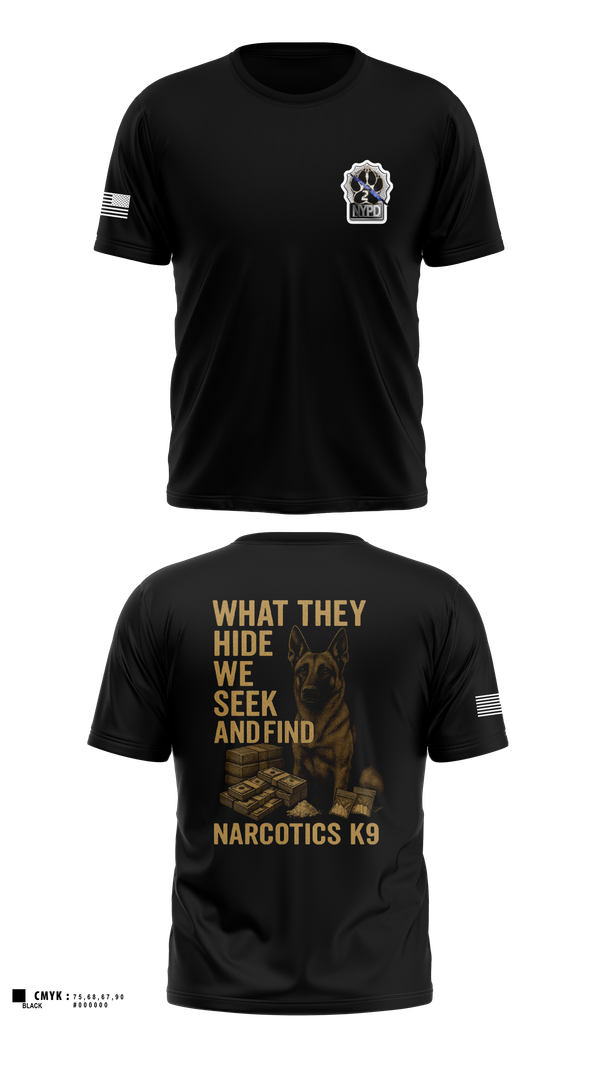 Short Sleeve Performance Shirt, Narcotics K9, , Teamtime, Team time, sublimation, custom sports apparel, team uniforms, spirit wear, spiritwear, sports uniforms, custom shirts, team store, custom team store, fundraiser sports, apparel fundraiser
