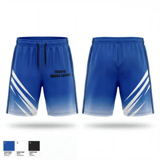 Athletic Shorts With Pockets, Midway Middle School, Cheer, Teamtime, Team time, sublimation, custom sports apparel, team uniforms, spirit wear, spiritwear, sports uniforms, custom shirts, team store, custom team store, fundraiser sports, apparel fundraiser