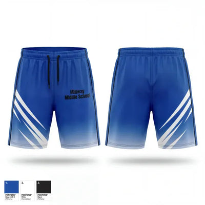 Midway Middle School 81261589 Athletic Shorts With Pockets - 1