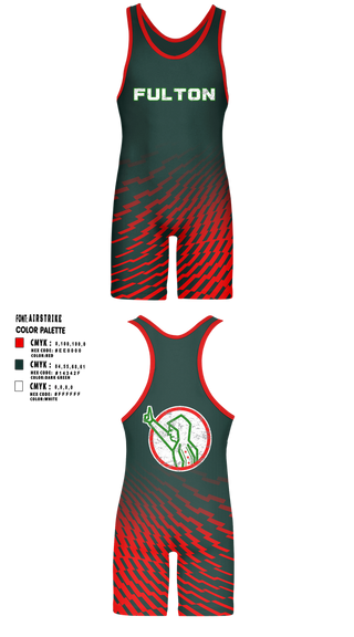 Wrestling Singlet, Fulton, Wrestling, Teamtime, Team time, sublimation, custom sports apparel, team uniforms, spirit wear, spiritwear, sports uniforms, custom shirts, team store, custom team store, fundraiser sports, apparel fundraiser