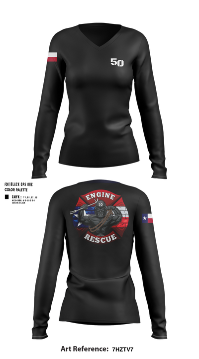 Goon 50 41476166 Women's Long Sleeve V-neck Shirt - 155