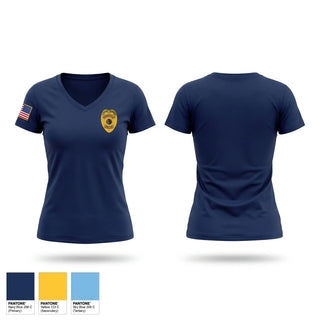 Womens Short Sleeve Vneck Shirt, Criminal Investigations Division, Police, Teamtime, Team time, sublimation, custom sports apparel, team uniforms, spirit wear, spiritwear, sports uniforms, custom shirts, team store, custom team store, fundraiser sports, apparel fundraiser