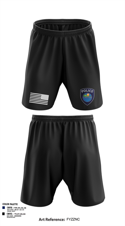 Lakeville Police Department 60717822 Athletic Shorts With Pockets - 2