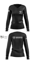 Georgia Recovery Unit 25401447 Women's Long Sleeve V-neck Shirt - 2