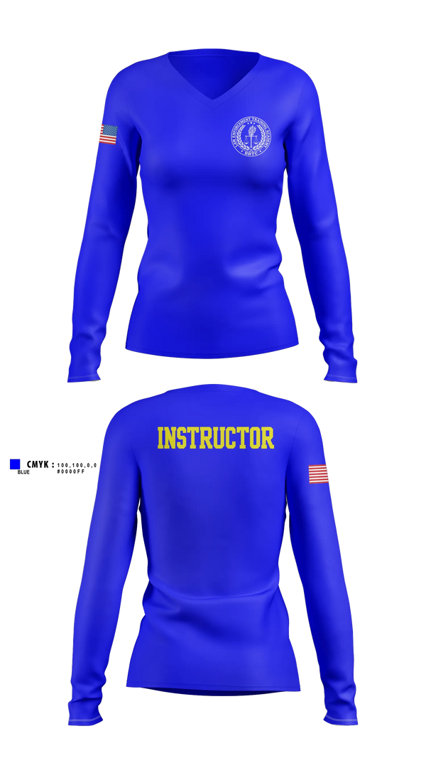 Womens Long Sleeve Vneck Shirt, BRTC/LETA, Police, Teamtime, Team time, sublimation, custom sports apparel, team uniforms, spirit wear, spiritwear, sports uniforms, custom shirts, team store, custom team store, fundraiser sports, apparel fundraiser