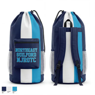 Gear Bag, Northeast Guilford NJROTC, Navy, Teamtime, Team time, sublimation, custom sports apparel, team uniforms, spirit wear, spiritwear, sports uniforms, custom shirts, team store, custom team store, fundraiser sports, apparel fundraiser