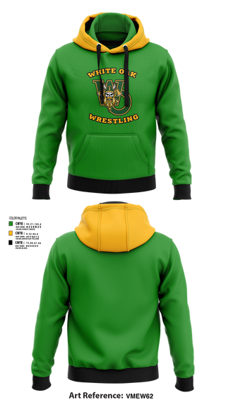 Hoodie, White Oak Wrestling, Wrestling, Teamtime, Team time, sublimation, custom sports apparel, team uniforms, spirit wear, spiritwear, sports uniforms, custom shirts, team store, custom team store, fundraiser sports, apparel fundraiser