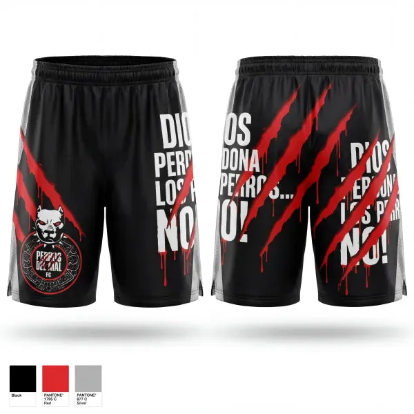Athletic Shorts With Pockets, PERROS DEL MAL FC, Men's Soccer, Teamtime, Team time, sublimation, custom sports apparel, team uniforms, spirit wear, spiritwear, sports uniforms, custom shirts, team store, custom team store, fundraiser sports, apparel fundraiser