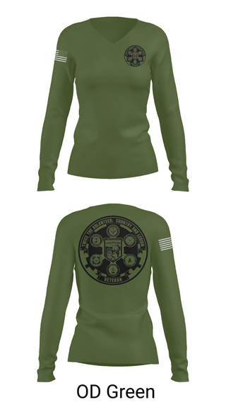 Womens Long Sleeve Vneck Shirt, 501st Legion, Army, Teamtime, Team time, sublimation, custom sports apparel, team uniforms, spirit wear, spiritwear, sports uniforms, custom shirts, team store, custom team store, fundraiser sports, apparel fundraiser