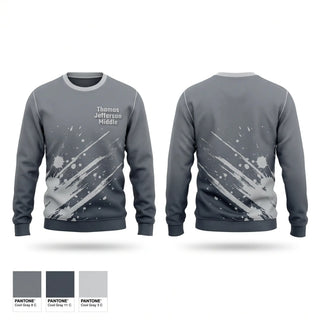 Crew Neck Sweatshirt, Thomas Jefferson Middle, Women's Basketball, Teamtime, Team time, sublimation, custom sports apparel, team uniforms, spirit wear, spiritwear, sports uniforms, custom shirts, team store, custom team store, fundraiser sports, apparel fundraiser