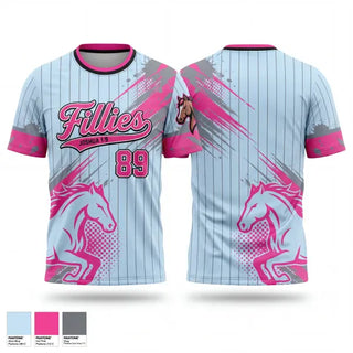 Football Jersey, Fillies, Softball, Teamtime, Team time, sublimation, custom sports apparel, team uniforms, spirit wear, spiritwear, sports uniforms, custom shirts, team store, custom team store, fundraiser sports, apparel fundraiser