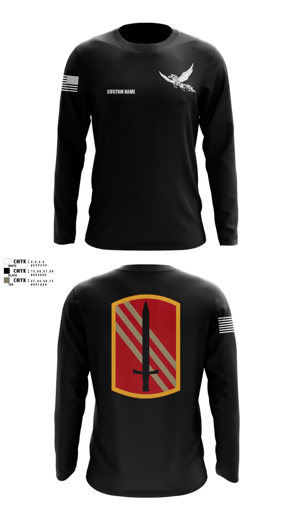 Long Sleeve Performance Shirt, 196th BDE SIG CO, , Teamtime, Team time, sublimation, custom sports apparel, team uniforms, spirit wear, spiritwear, sports uniforms, custom shirts, team store, custom team store, fundraiser sports, apparel fundraiser