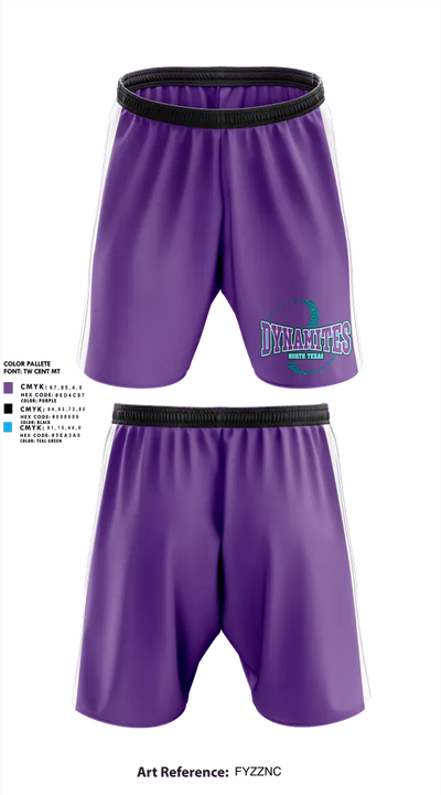 NTX Dynamites 65824983 Athletic Shorts With Pockets - 1