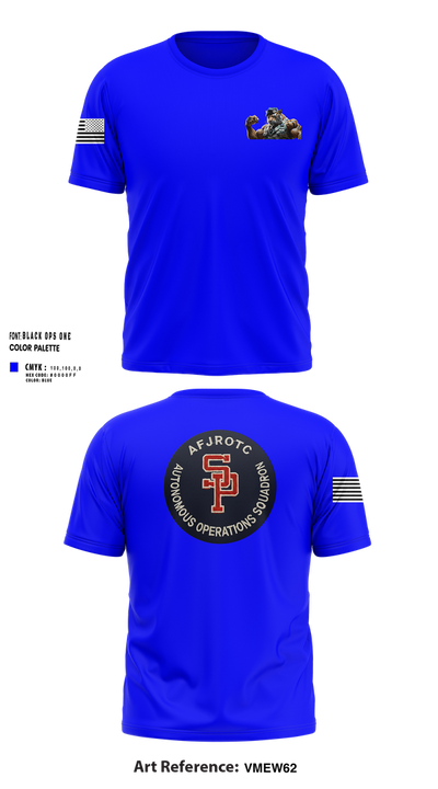 AFJROTC MS-081 DRONE TEAM 88778530 Short Sleeve Performance Shirt - 203