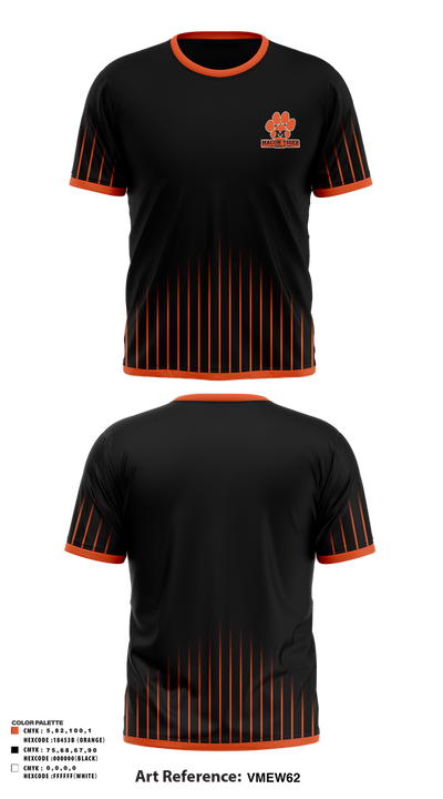Macon Tiger Golf 16670206 Short Sleeve Performance Shirt - 4