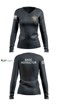 Academy- Basic Unit Women's Long Sleeve V-neck Shirt - 1