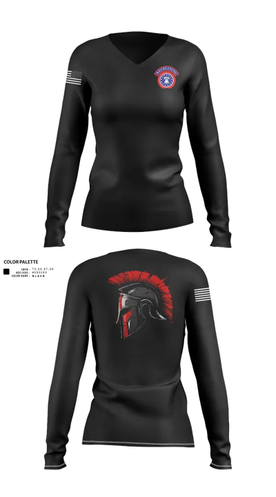 ARC Class 030/52-25 47621541 Women's Long Sleeve V-neck Shirt - 21