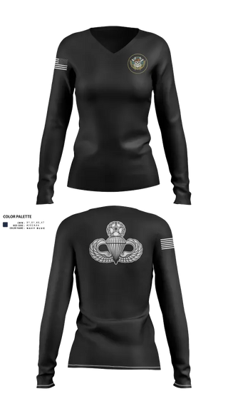 Womens Long Sleeve Vneck Shirt, JCU, , Teamtime, Team time, sublimation, custom sports apparel, team uniforms, spirit wear, spiritwear, sports uniforms, custom shirts, team store, custom team store, fundraiser sports, apparel fundraiser