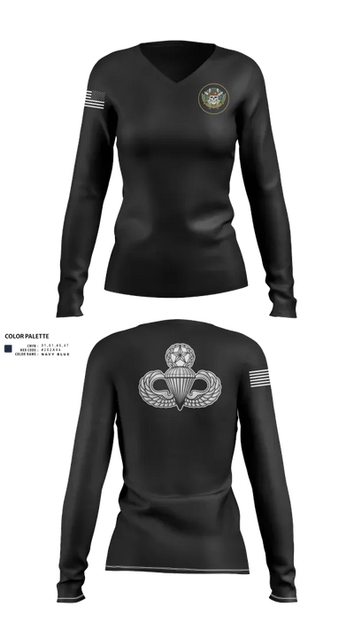 JCU 40817356 Women's Long Sleeve V-neck Shirt - 60