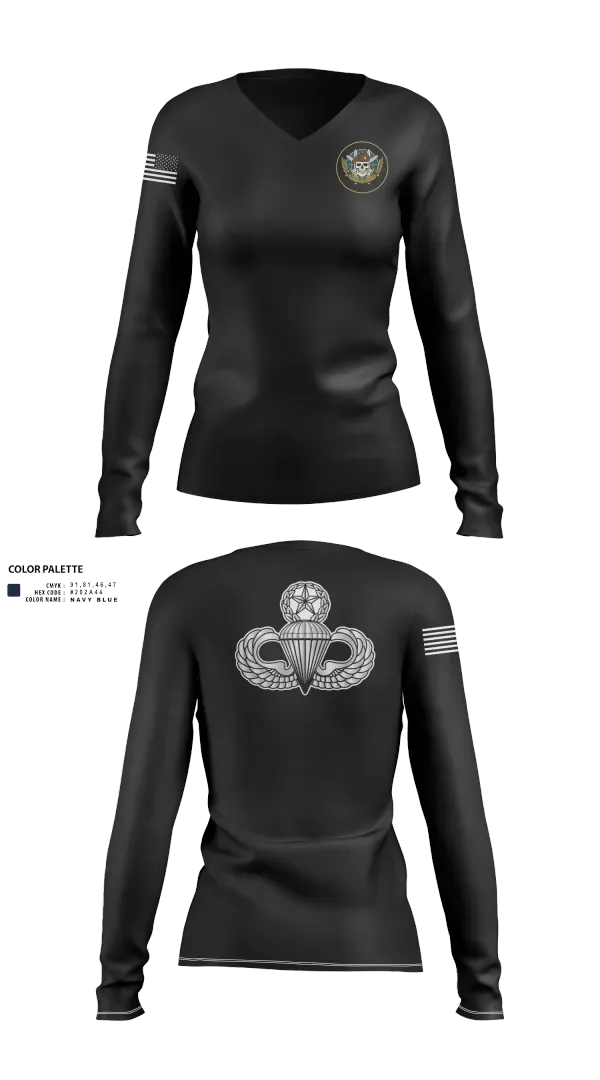 Womens Long Sleeve Vneck Shirt, JCU, , Teamtime, Team time, sublimation, custom sports apparel, team uniforms, spirit wear, spiritwear, sports uniforms, custom shirts, team store, custom team store, fundraiser sports, apparel fundraiser