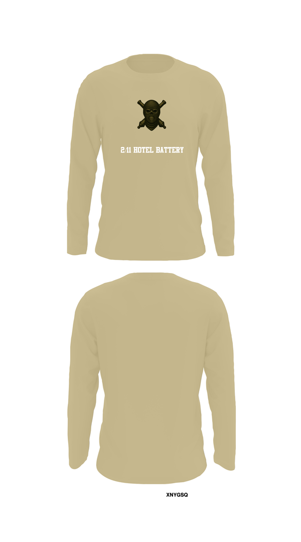 Long Sleeve Performance Shirt, 2/11 Hotel battery, Marines, Teamtime, Team time, sublimation, custom sports apparel, team uniforms, spirit wear, spiritwear, sports uniforms, custom shirts, team store, custom team store, fundraiser sports, apparel fundraiser