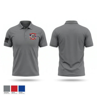 Short Sleeve Performance Polo, Pleasanton Fire and Rescue, Fire Department, Teamtime, Team time, sublimation, custom sports apparel, team uniforms, spirit wear, spiritwear, sports uniforms, custom shirts, team store, custom team store, fundraiser sports, apparel fundraiser