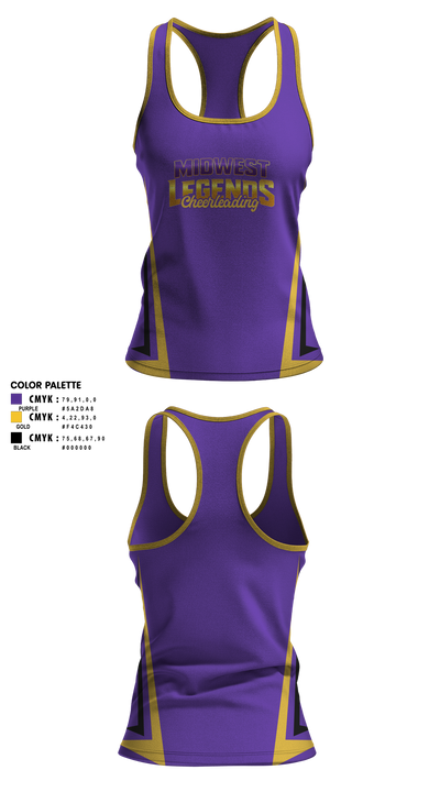 Midwest Legends Cheer 474863 Tank Top - 1
