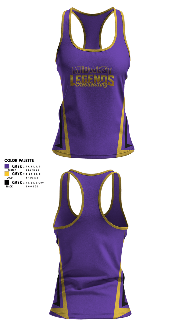 Tank Top, Midwest Legends Cheer, Cheer, Teamtime, Team time, sublimation, custom sports apparel, team uniforms, spirit wear, spiritwear, sports uniforms, custom shirts, team store, custom team store, fundraiser sports, apparel fundraiser