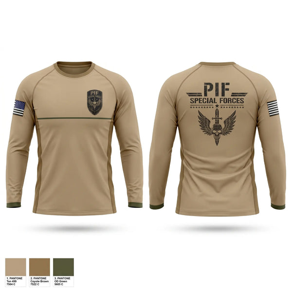 Long Sleeve Performance Shirt, PIF, Army, Teamtime, Team time, sublimation, custom sports apparel, team uniforms, spirit wear, spiritwear, sports uniforms, custom shirts, team store, custom team store, fundraiser sports, apparel fundraiser