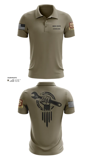 Short Sleeve Performance Polo, 1/204th ADA, , Teamtime, Team time, sublimation, custom sports apparel, team uniforms, spirit wear, spiritwear, sports uniforms, custom shirts, team store, custom team store, fundraiser sports, apparel fundraiser