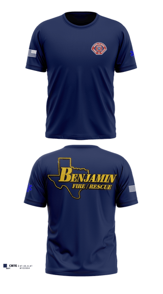 Old School Cotton Feel Shirt, Benjamin Fire Department, Fire Department, Teamtime, Team time, sublimation, custom sports apparel, team uniforms, spirit wear, spiritwear, sports uniforms, custom shirts, team store, custom team store, fundraiser sports, apparel fundraiser