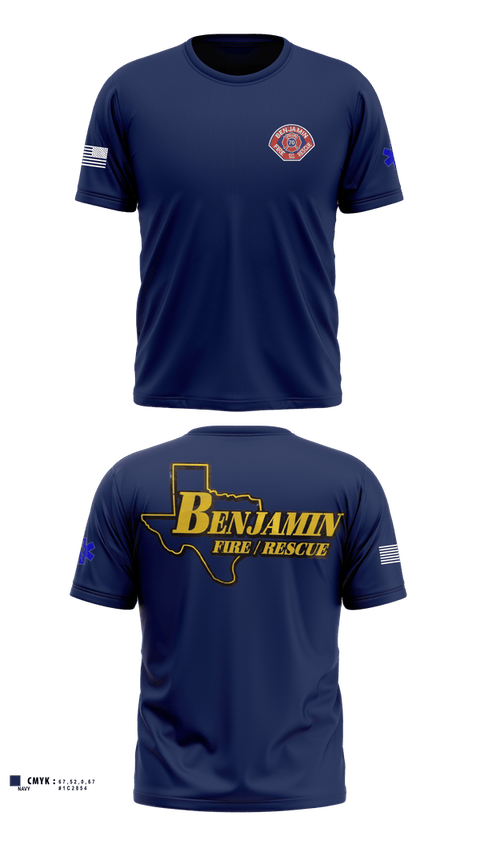 Old School Cotton Feel Shirt, Benjamin Fire Department, Fire Department, Teamtime, Team time, sublimation, custom sports apparel, team uniforms, spirit wear, spiritwear, sports uniforms, custom shirts, team store, custom team store, fundraiser sports, apparel fundraiser