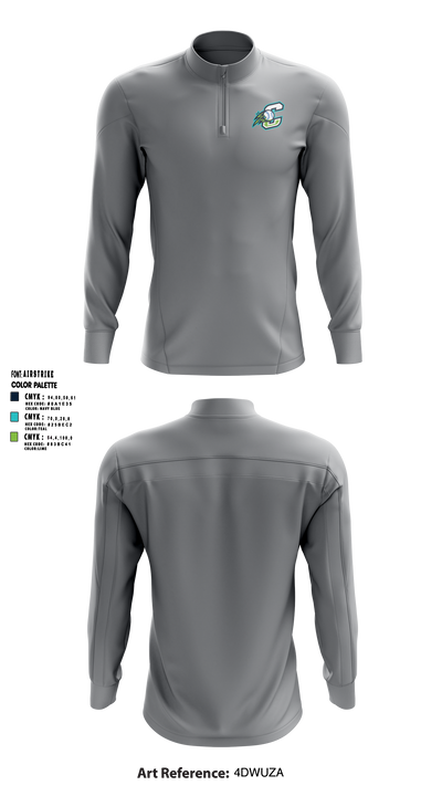 Carolina Comets 9253748 Quarter Zip Jacket - 2