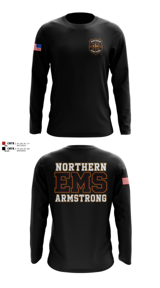 Long Sleeve Performance Shirt, Northern Armstrong EMS, EMS/EMT, Teamtime, Team time, sublimation, custom sports apparel, team uniforms, spirit wear, spiritwear, sports uniforms, custom shirts, team store, custom team store, fundraiser sports, apparel fundraiser