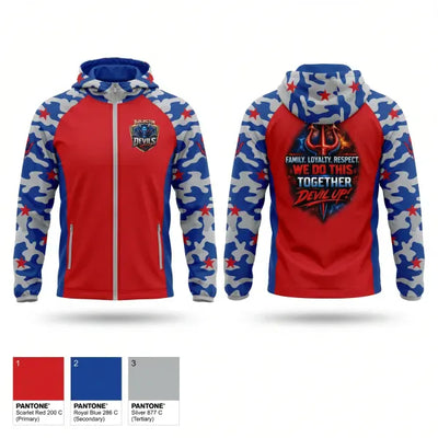 BURLINGTON BLUE DEVILS FOOTBALL CLUB 32226771 Windbreaker - 1